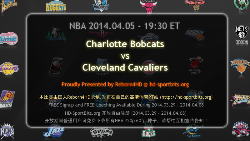 NBA 2014 04 05 Bobcats vs Cavaliers 720p HDTV 60fps x264-Reborn4HD preview 0