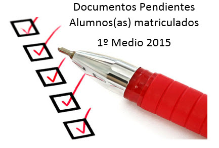 Documentos pendientes