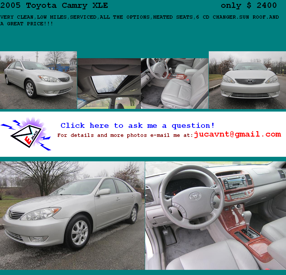snogl- 2005 Toyota Camry silver -fgtsn $2400