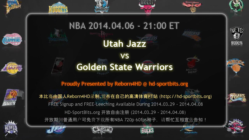 NBA 2014 04 06 Jazz vs Warriors 720p HDTV 60fps x264-Reborn4HD preview 0